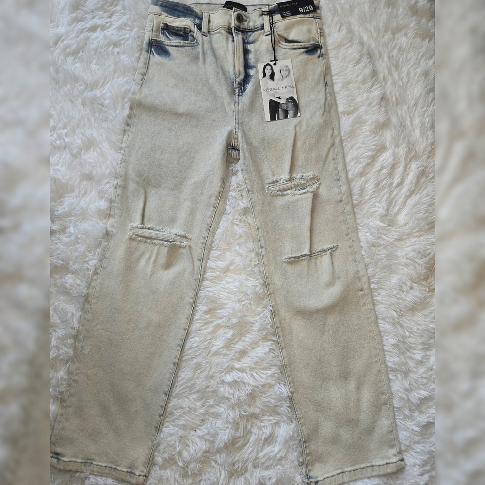 Kendall & Kylie Distressed Light Blue Women's Jeans